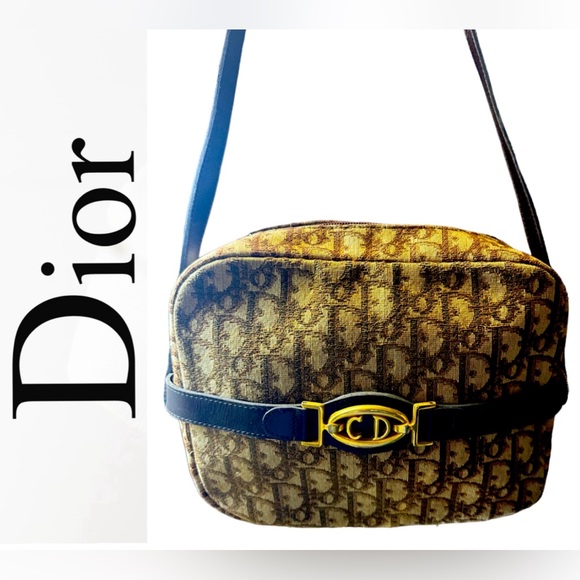 Christian Dior Modele Exclusif Diorissimo Leather Trim Trotter Shoulder Bag EUC - Picture 15 of 16